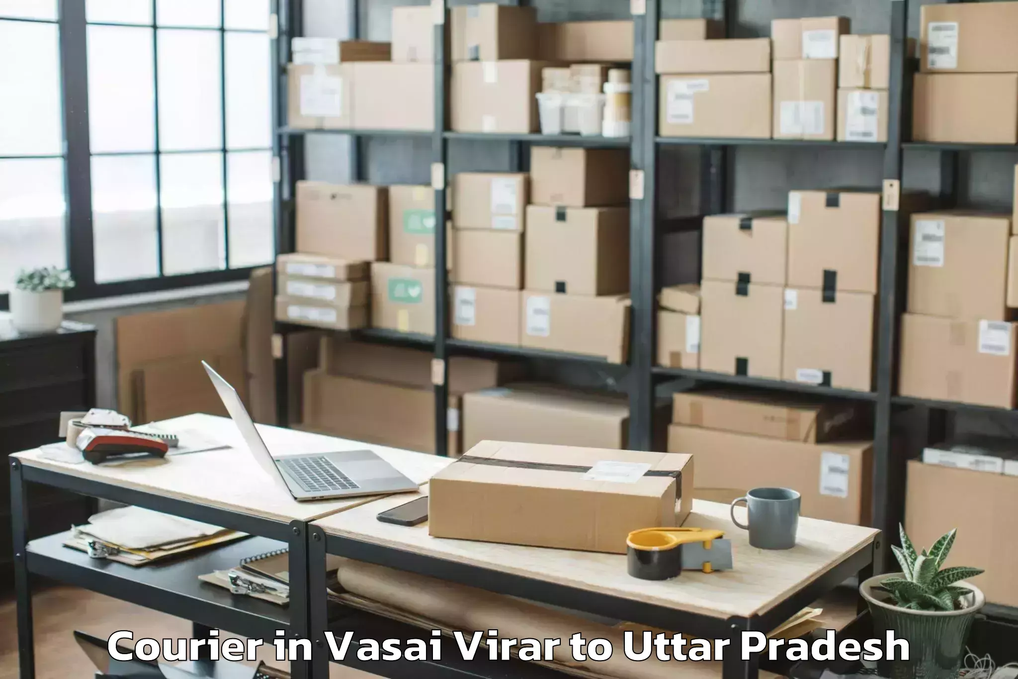 Get Vasai Virar to Kaptanganj Courier